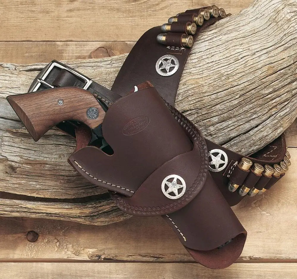 Hunter Company Inc Gun Holsters Leather 3 3/4’’ - 4 5/8’’ West Crossdraw Holster Buy at Faith and Freedom Outdoors