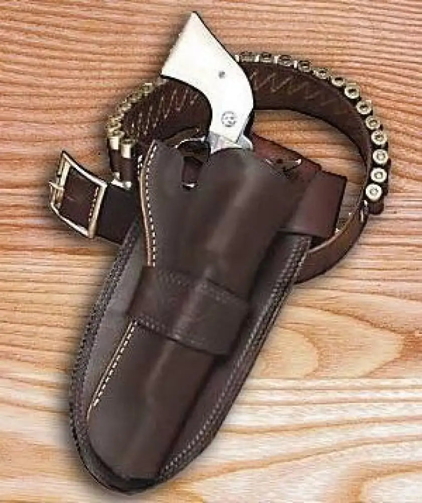 Hunter Company Inc Gun Holsters Leather 4’’ - 5 1/2’’ Single Loop Antique Brown Buy at Faith and Freedom Outdoors