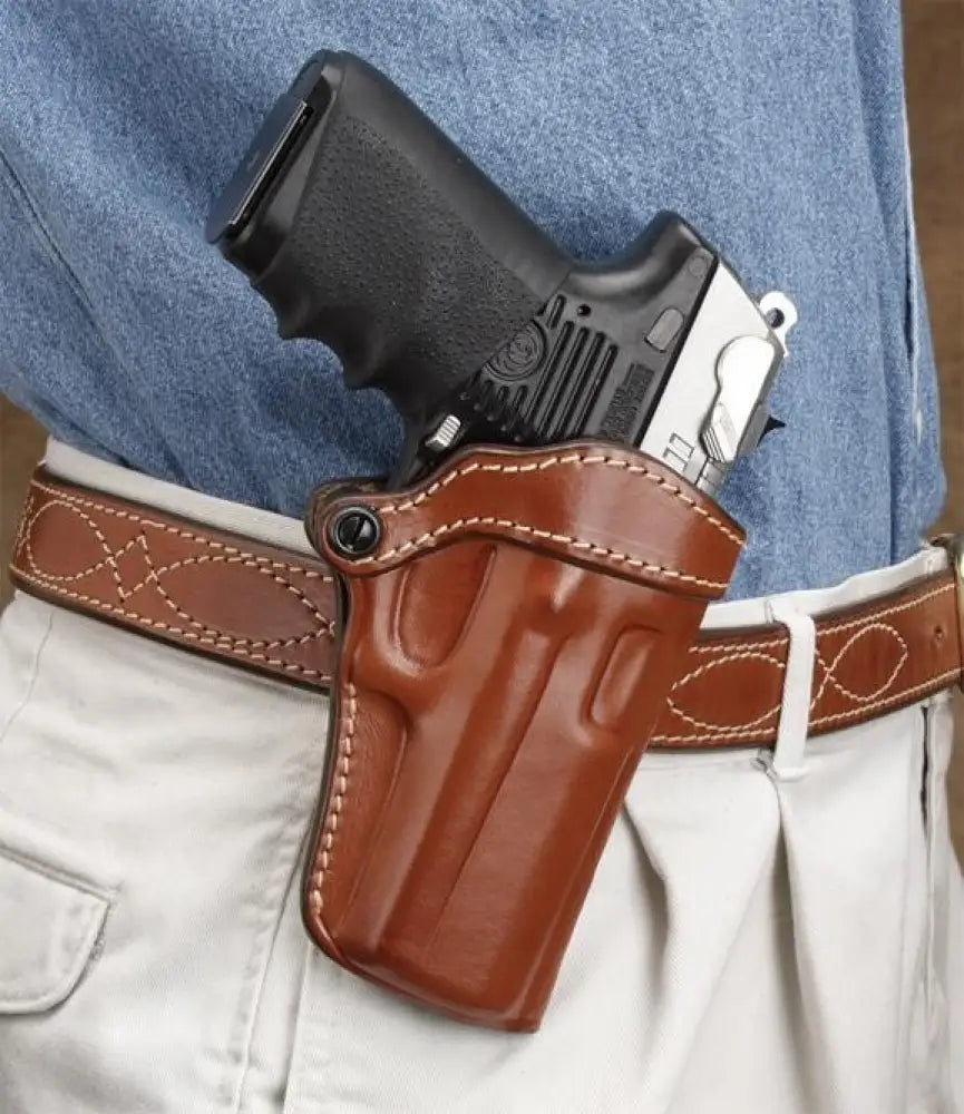 Hunter Company Inc Gun Holsters Leather Open Top Holster Colt Commander Right Hand Tan Buy at Faith and Freedom Outdoors