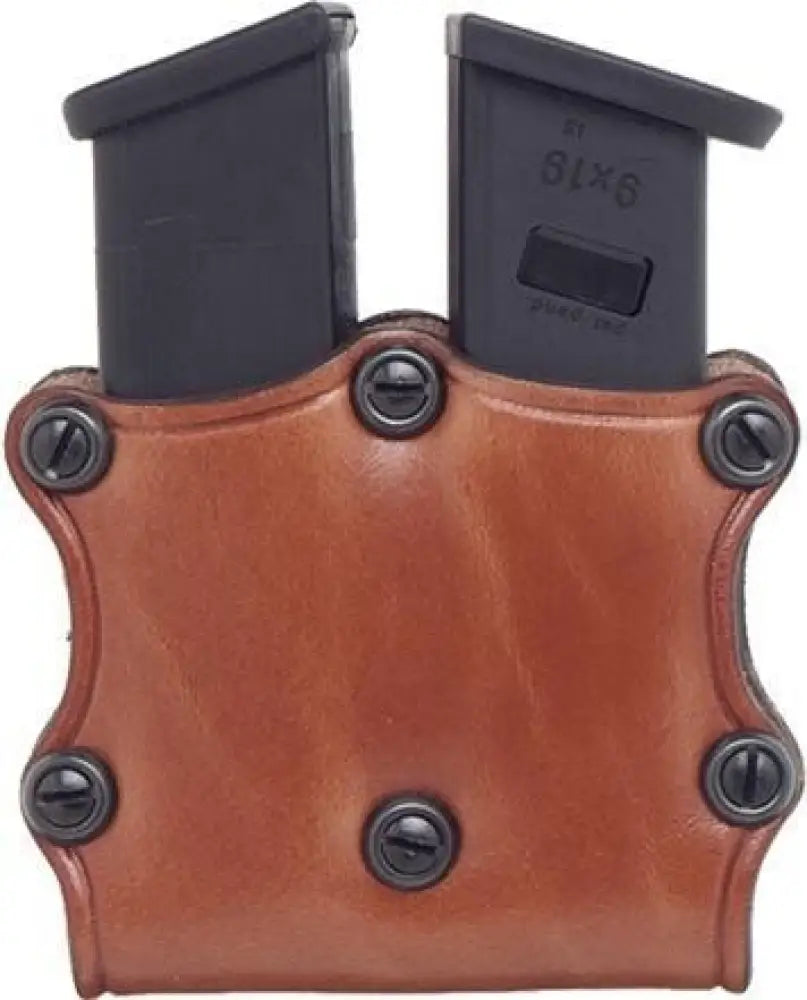 Hunter Company Inc Pouches|magazine Holsters Leather Double Magazine Pouch Open Top - Single Stack Buy at Faith