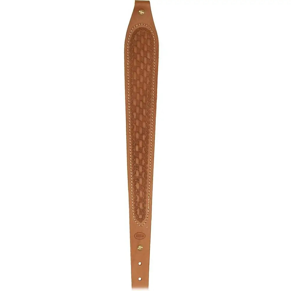 Hunter Company Inc Slings Suede Lined Cobra Rifle Sling Basket Weave Chestnut Tan Buy at Faith and Freedom Outdoors