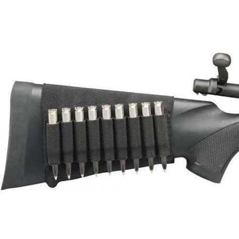 Hunters Specialties H.s. Butt Stock Rifle Shell Holder 9 Elastic Black - 687