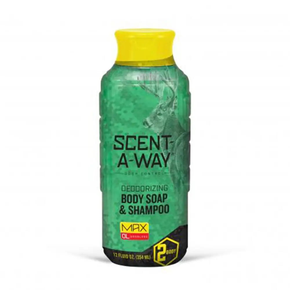 Hunters Specialties Hygiene Products Scent-a-way Max Liquid Body Soap & Shampoo 12 Oz Bottle Buy at Faith and Freedom