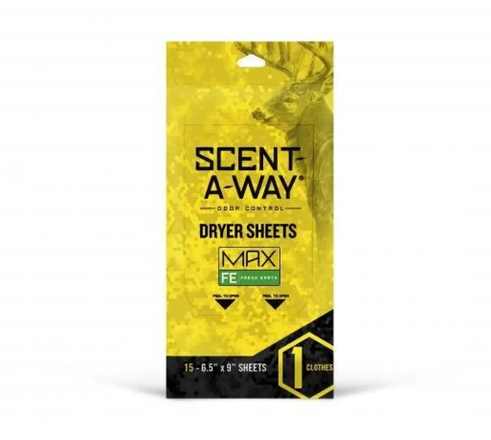 Hunters Specialties Laundry Detergent Scent-a-way Dryer Sheets Fresh Earth 15/ct Buy at Faith and Freedom Outdoors