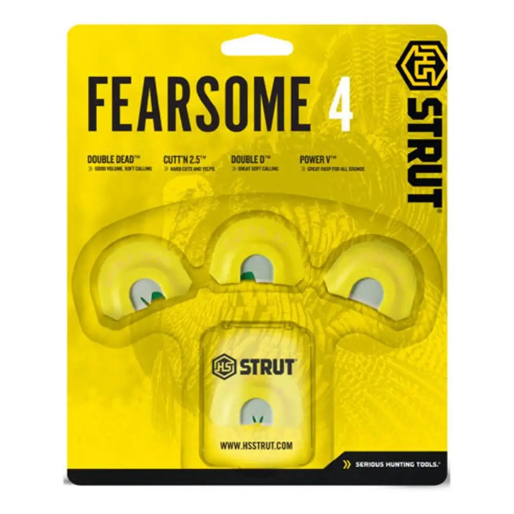 Hunters Specialties Mouth Calls Hs Strut Fearsome 4 Diaphragm Turkey 4/ct Buy at Faith and Freedom Outdoors