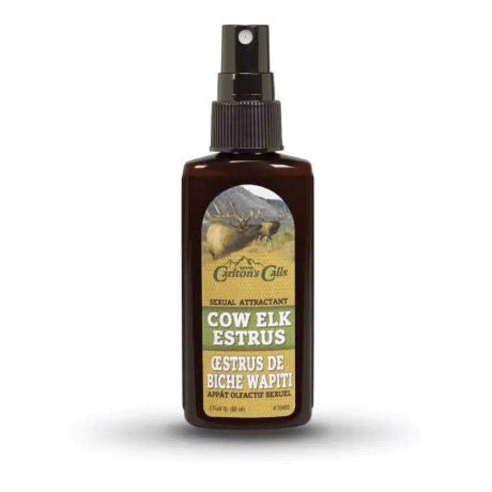 Hunters Specialties Scent Attractants Carlton’s Calls Cow Elk Estrus Urine 2 Oz Spray Bottle Buy at Faith and Freedom