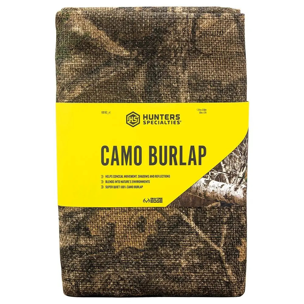 Hunters Specialties Waterfowl Blinds Burlap 54’’ x 12ft Camo Buy at Faith and Freedom Outdoors