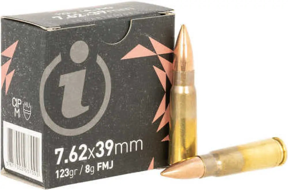 Igman 7.62x39mm 123 Grain Fmj Ammo 840 Round Case - 7.62x39mm / Full Metal Jacket - Rifle