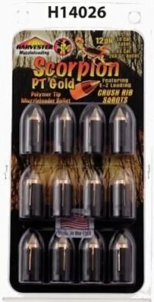 J-ron Muzzleloader Bullets & Sabots|muzzleloader Sabots Harvester Muzzleloading Scorpion Pt Gold Premium Polymer Tip 50