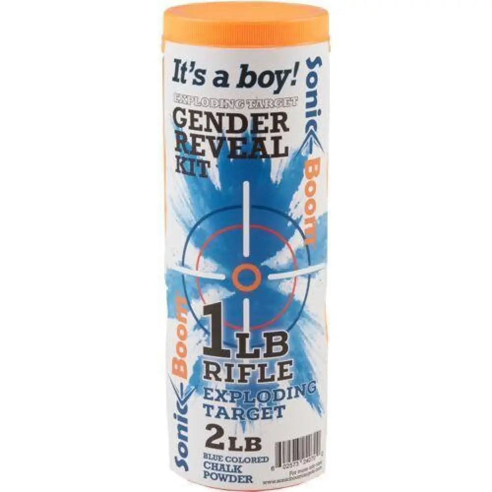 Jerent Enterprises Sonic Boom Reactive Targets Sonic Boom Exploding Rifle Target - Gender Reveal Kit - Boy Buy at Faith
