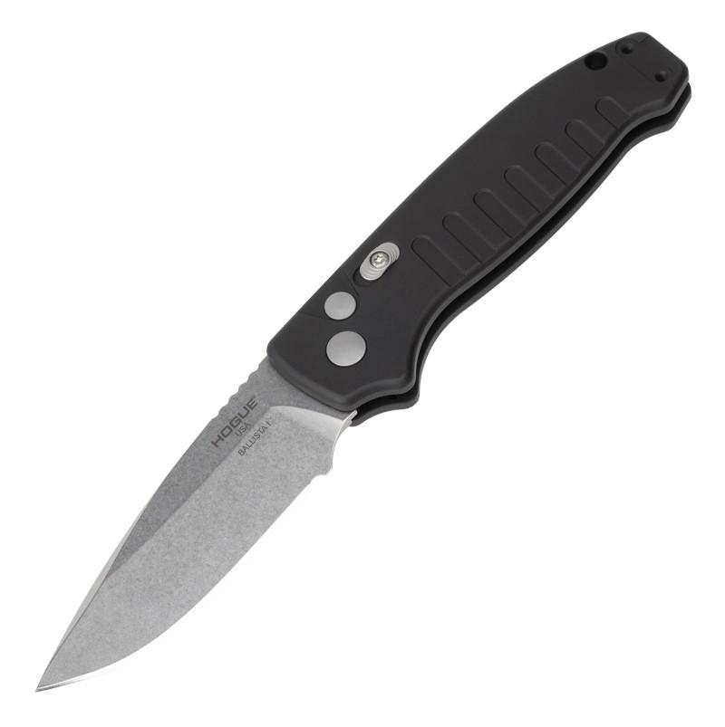 Hogue Knife Knives &amp; Edged Tools|Knives Hogue Knife Hogue Ballista I Automated Folder Knife 3 1/2" Drop Point Blade Black