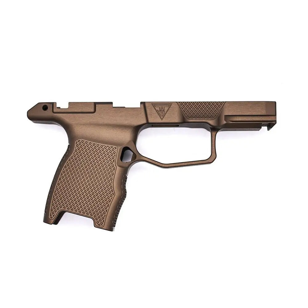 Juggernaut Tactical Grips Jt P365 Handgun Grip Module with Manual Safety Dark Bronze Buy at Faith and Freedom Outdoors