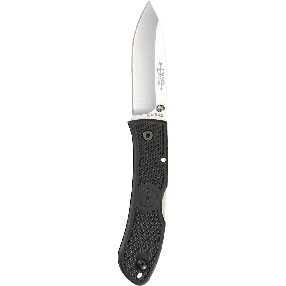 Ka-bar Knives Dozier Hunter Folding Knife 3’’ Drop Point Blade Black Buy at Faith and Freedom Outdoors