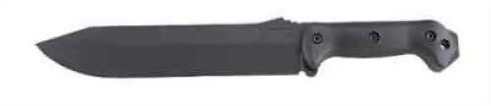 Kabar Becker Combat Bowie Fixed Blade Knife 1095 Cro-van/black Plain Clip Point Codura Sheath 9’’ Carbine Black Grivory