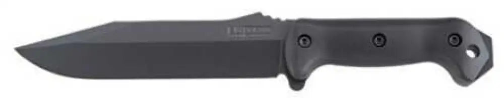 Kabar Becker Combat Utility Fixed Blade Knife 1095 Cro-van/black Plain Clip Point Codura Sheath 7’’ Black Grivory Box