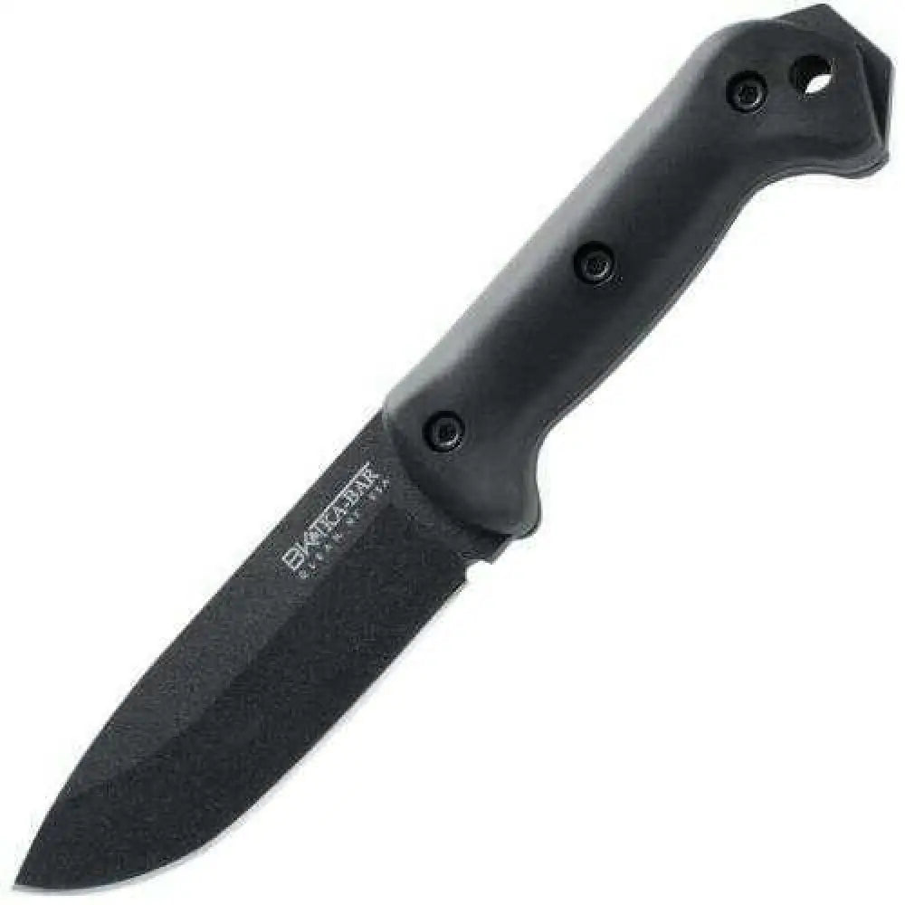 Kabar Becker Companion 5.25’’ Fixed Blade Knife Drop Point Plain Edge 1095 Cro-van/black Black Grivory Nylon Sheath Bk2