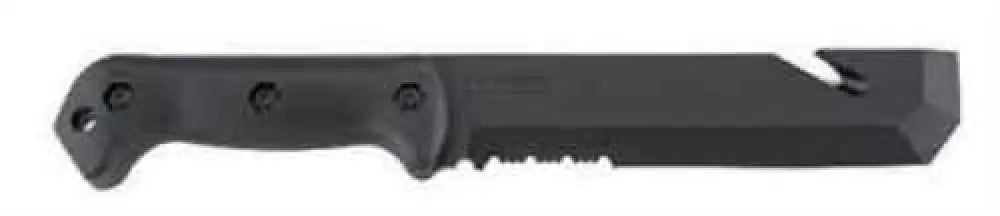 Kabar Becker Tactool 7’’ Fixed Blade Knife Chisel Point Combo Edge 1095 Cro-van/black Black Grivory Nylon Sheath Bk3