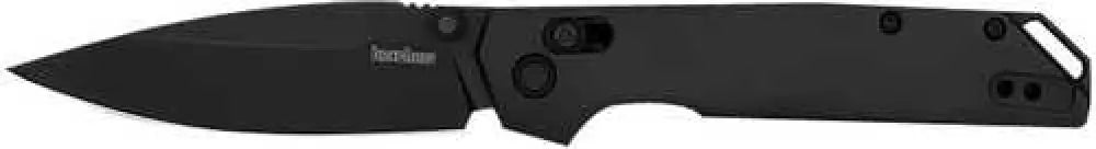 Kershaw 2038black Iridium 3.40’’ Folding Spear Point Plain Satin/stonewashed D2 Steel Blade/ Gray Anodized Aluminum