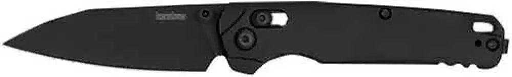 Kershaw 6105black Bel Air 3’’ Folding Reverse Tanto Plain Blackwash Cpm Magnacut Steel Blade Black Aluminum Handle