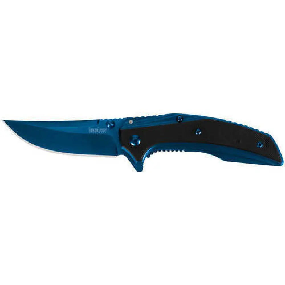 Kershaw 8320 Outright Folder 3’’ Knife 8cr13mov Stainless Steel Blue Trailing Point Blue/g10 Black
