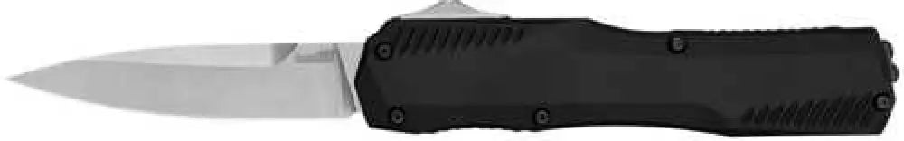 Kershaw 9000 Livewire 3.30’’ Otf Spear Point Plain Stonewashed Cpm 20v Ss Blade/ Textured Black Anodized Aluminum Handle