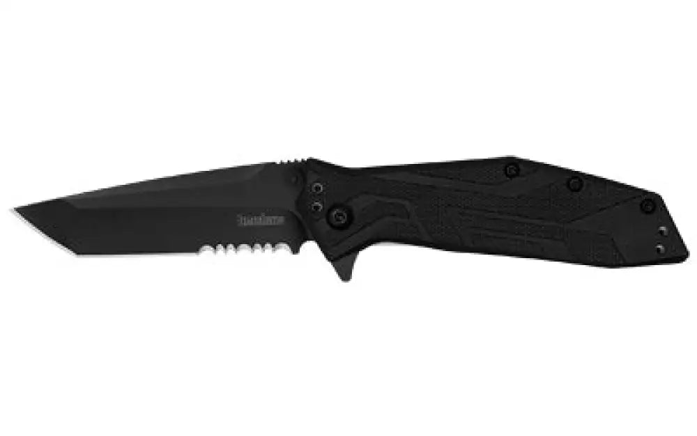 Kershaw Brawler Serrated 3’’ Black/ox Buy at Faith and Freedom Outdoors - Folding Knives - Knife/assisted
