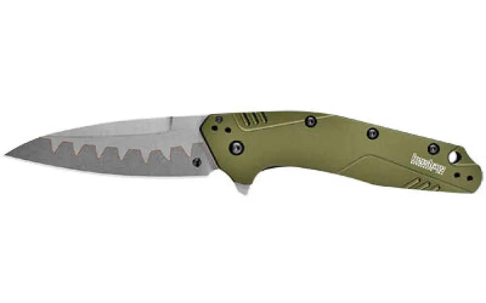 Kershaw Dividend Composite Olive 3’’ Buy at Faith and Freedom Outdoors - Folding Knives - Knife/assisted