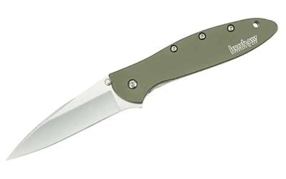 Kershaw Ken Onion Leek Olive Buy at Faith and Freedom Outdoors - Folding Knives - Knife/assisted