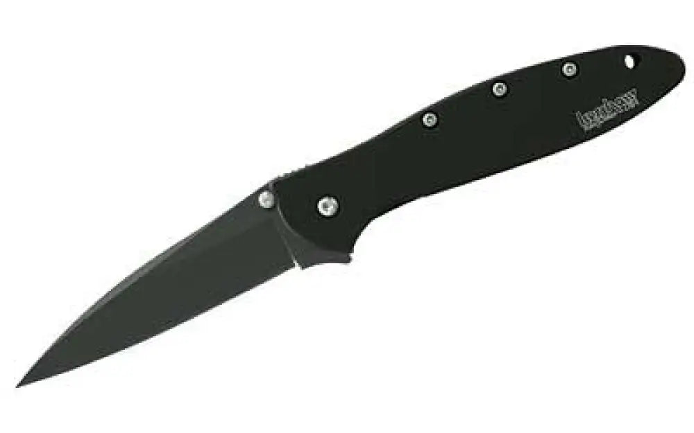 Kershaw Ken Onion Leek Pln Matte Black Buy at Faith and Freedom Outdoors - Folding Knives - Knife/assisted
