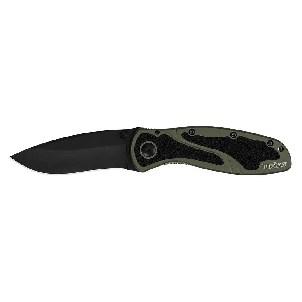 Kershaw Knives & Edged Tools|knives Blur Folding Knife 3-2/5’’ Drop Point Blade Olive Drab Buy at Faith and Freedom