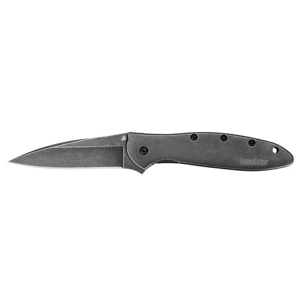 Kershaw Knives & Edged Tools|knives Leek Folding Knife 3’’ Drop Point Blade Black Buy at Faith and Freedom Outdoors