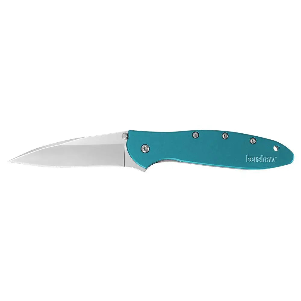 Kershaw Knives & Edged Tools|knives Leek Folding Knife 3’’ Drop Point Blade Teal Buy at Faith and Freedom Outdoors
