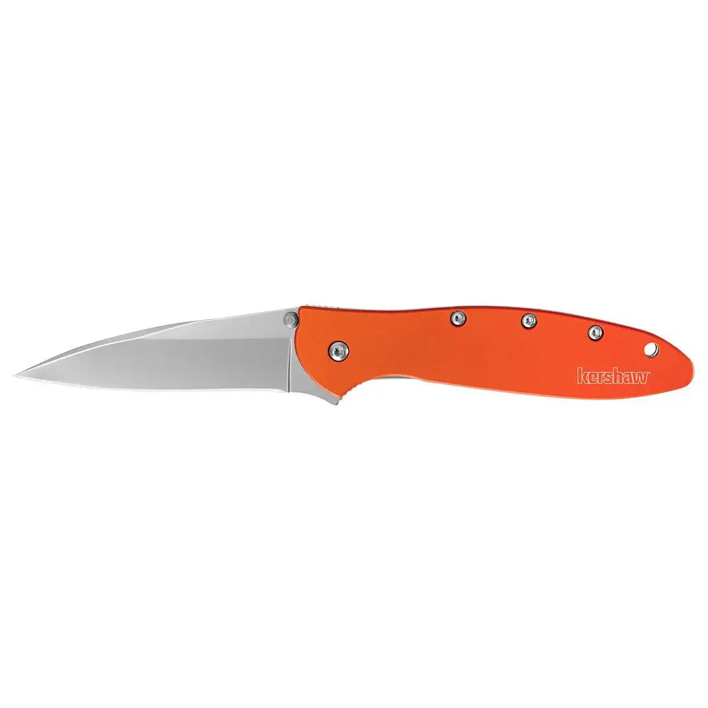 Kershaw Knives & Edged Tools|knives Leek Folding Knife 3’’ Drop Point Blade Orange Buy at Faith and Freedom Outdoors