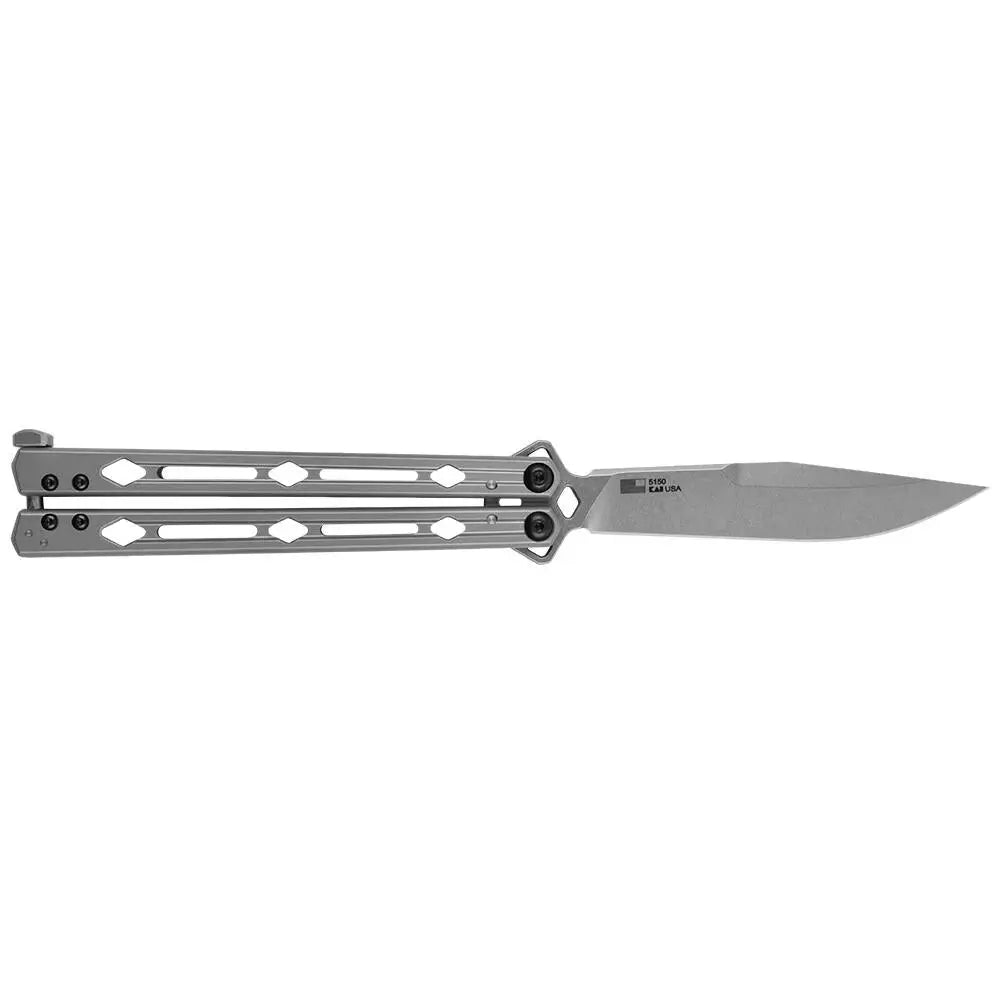 Kershaw Knives & Edged Tools|knives Lucha Folding Knife 4-3/5’’ Drop Point Blade Silver Buy at Faith and Freedom