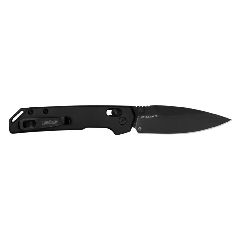 Kershaw Knives & Edged Tools Mini Iridium Folding Knife 3’’ Spear Point Blade Black Buy at Faith and Freedom Outdoors