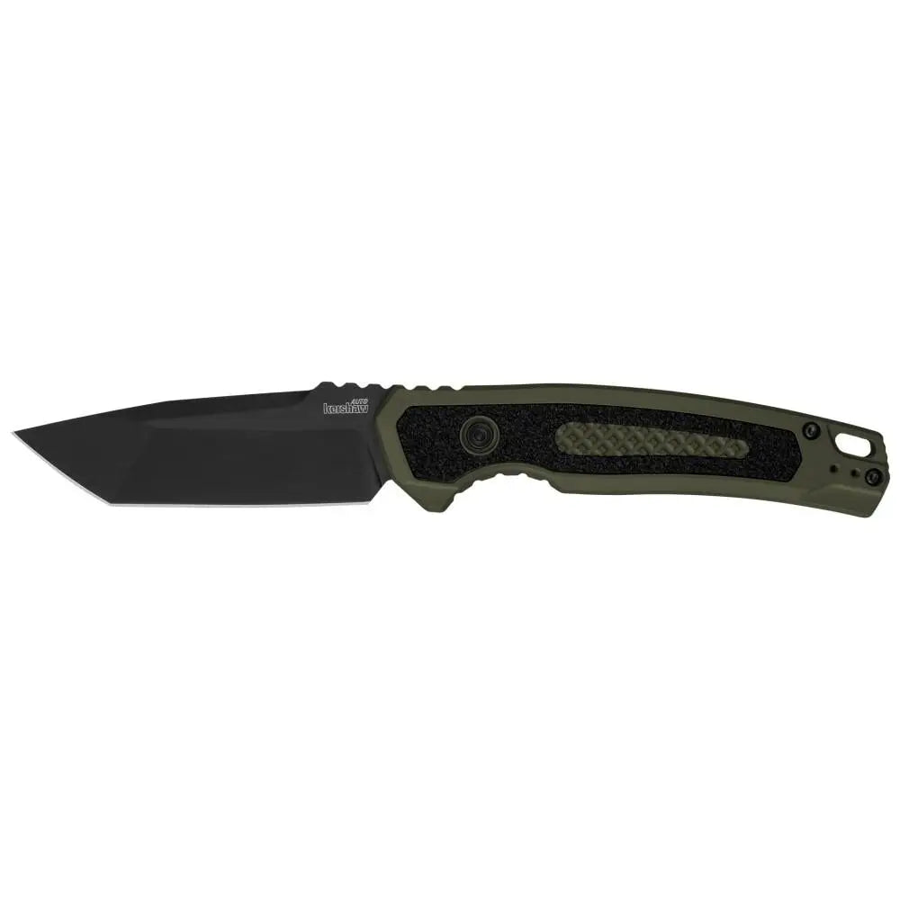 Kershaw Knives Launch 16 Automatic Folding Knife 3-1/2’’ Tanto Blade Black Olive Buy at Faith and Freedom Outdoors