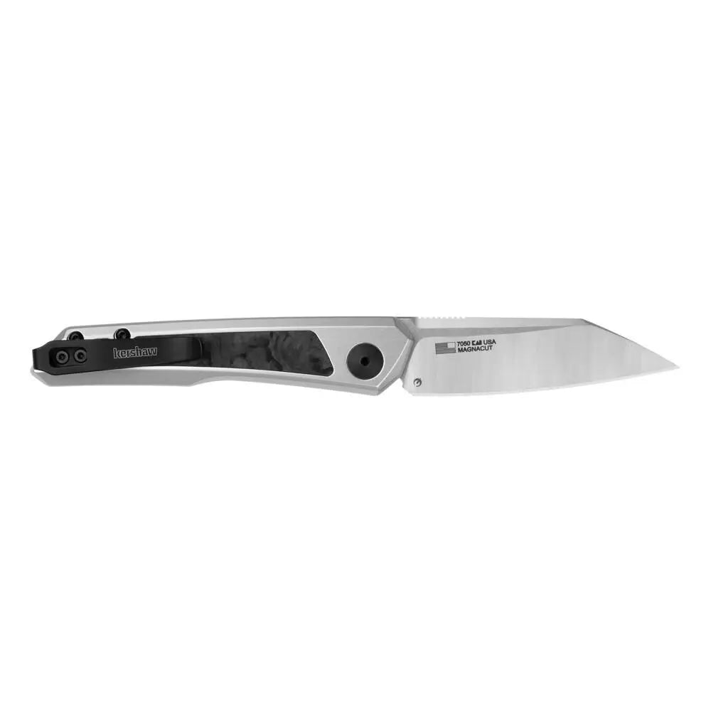 Kershaw Knives Launch 20 Automatic Folding Knife 3’’ Reverse Tanto Blade Silver and Black Buy at Faith and Freedom
