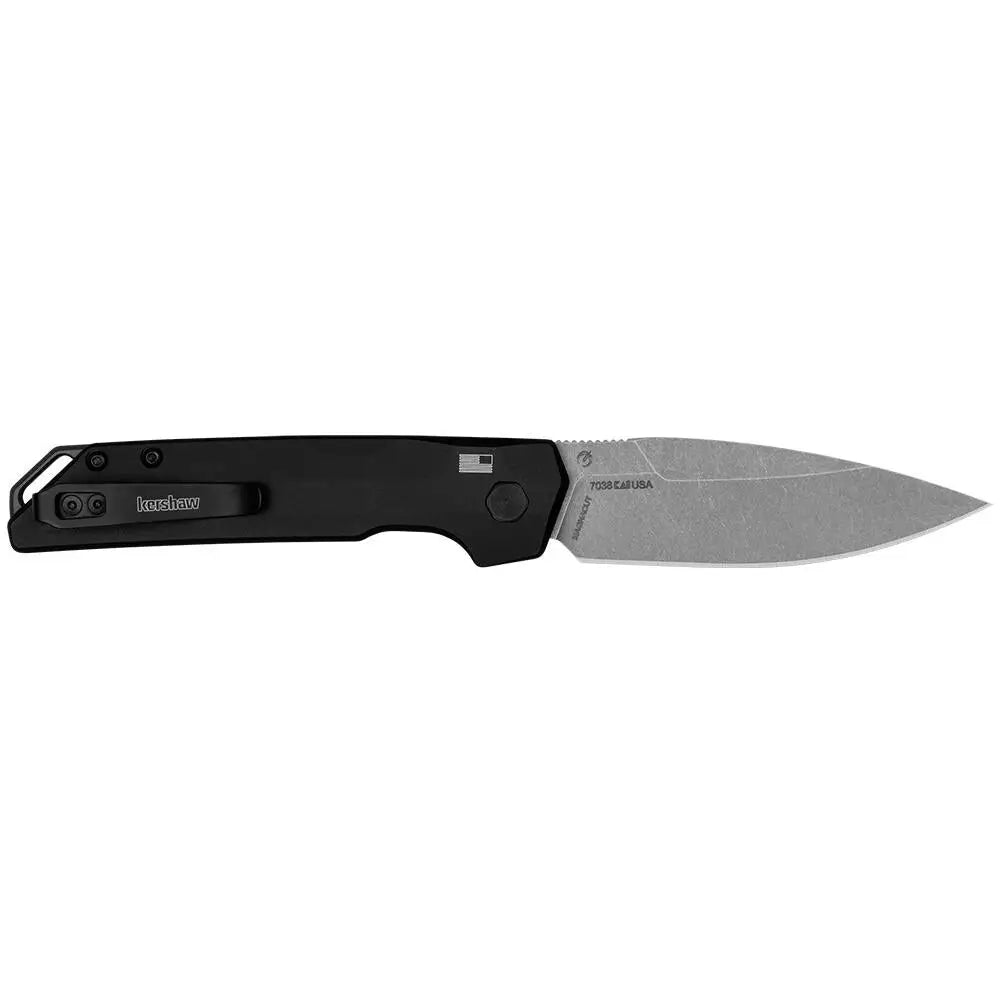 Kershaw Knives Launch Iridium Folding Knife 3-2/5’’ Spear Point Blade Black Buy at Faith and Freedom Outdoors