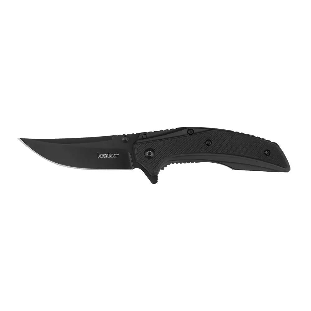 Kershaw Knives Outright Folding Knife 3’’ Trailing Point Blade Black Buy at Faith and Freedom Outdoors