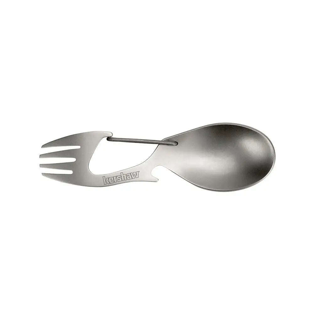 Kershaw Knives Utensils Ration Camping Spoon & Fork Multi-tool (clampack) - 4.6 In. Length Buy at Faith and Freedom