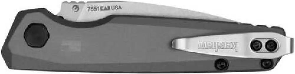 Kershaw Launch 18 Automatic Folding Knife 2-8/10’’ Spear Point Blade Grey - 7551