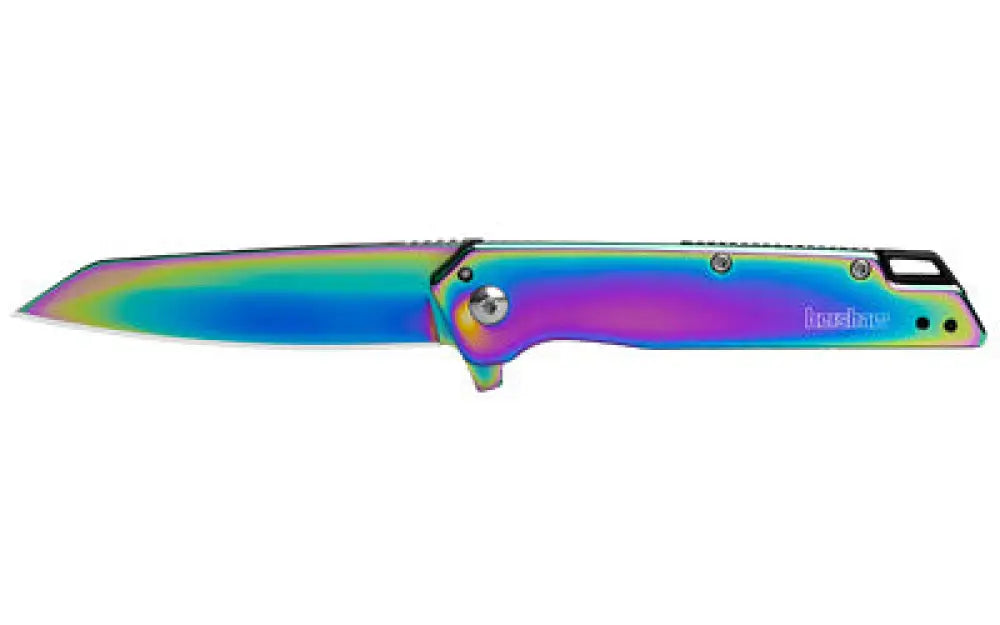 Kershaw Misdirect 3’’ Rainbow Pvd Buy at Faith and Freedom Outdoors - Folding Knives - Knife/assisted