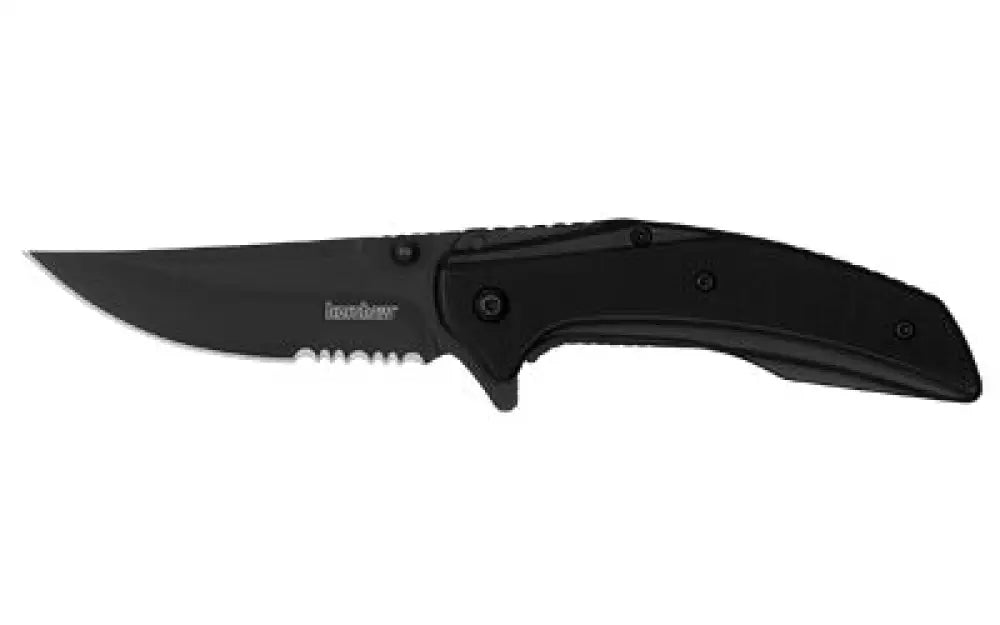 Kershaw Outright Black Serr 3’’ Black/pvd Buy at Faith and Freedom Outdoors - Folding Knives - Knife/assisted