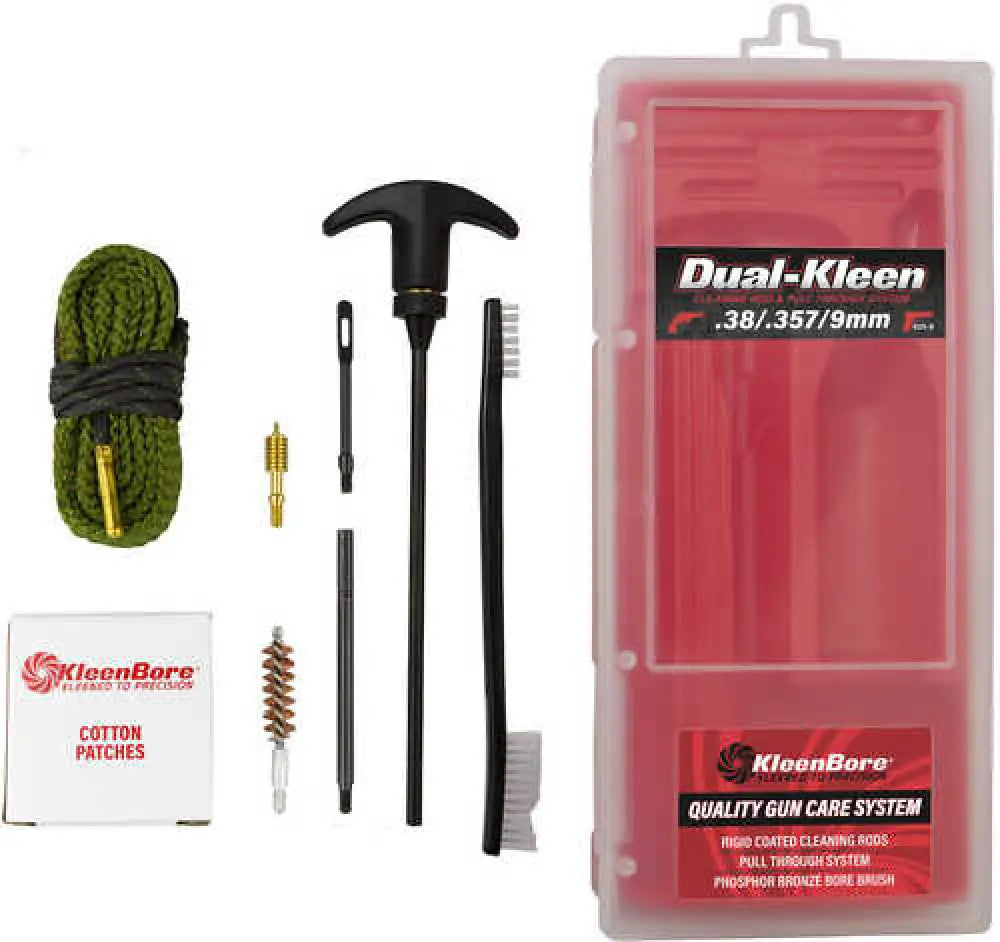 Kleen-bore Dual-kleen Includes Pull Through Rope Cleaner Phosphor Bronze Bore Brush Precision Barbed Point Jag Black