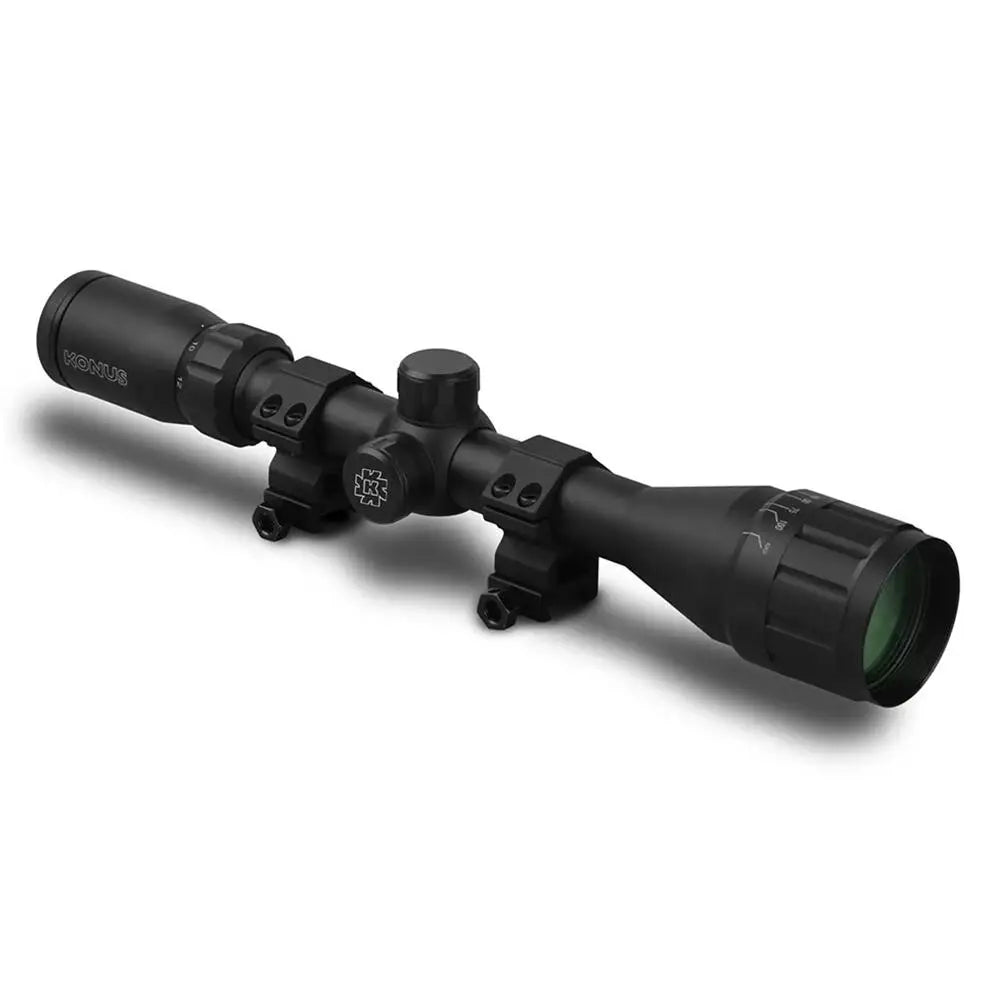 Konus Optics Centerfire Scopes Fighter Rifle Scope 4-12x40 1’’ Sfp Ballistic Black Buy at Faith and Freedom Outdoors