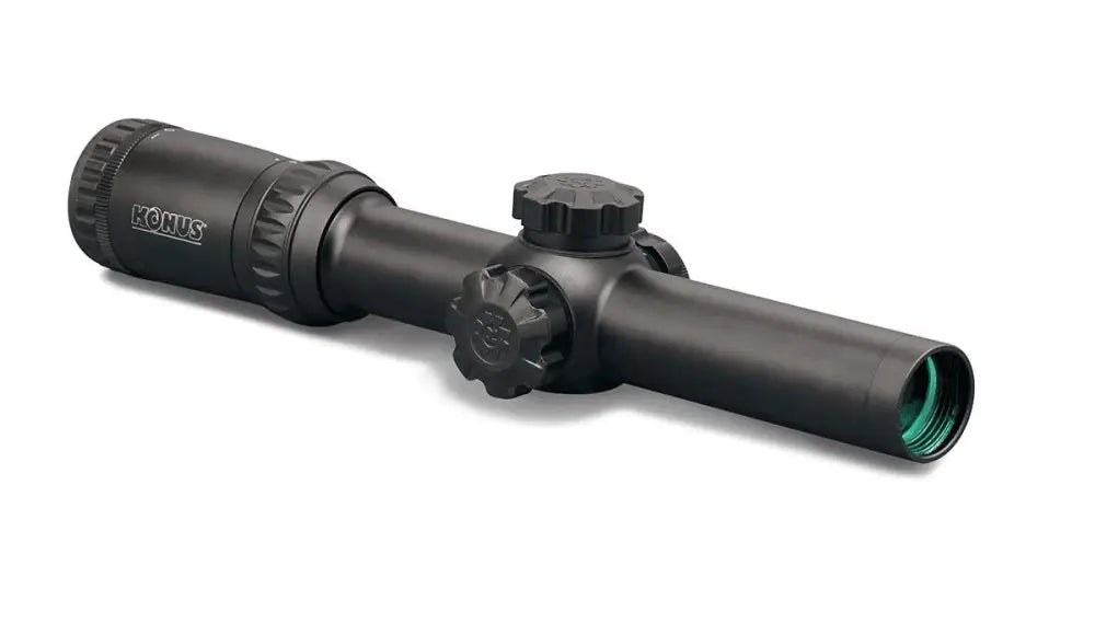 Konus Optics Centerfire Scopes Konuspro M30 1x-4x24mm Riflescope - Engraved/ill Center Dot Reticlee Buy at Faith