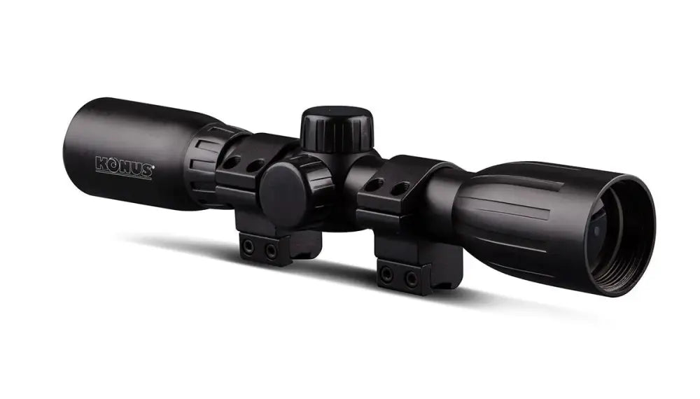 Konus Optics Optics|centerfire Scopes Konusfire 4x32mm Rifle Scope with 22 Dovetail Mounting Rings 30/30 Reticle Black