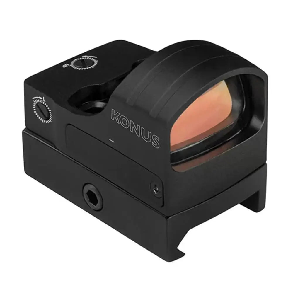 Konus Optics Reflex Fission-mr Micro Red Dot Multi-reticle Weaver Mount & Deltapoint Pro Base Buy at Faith and Freedom