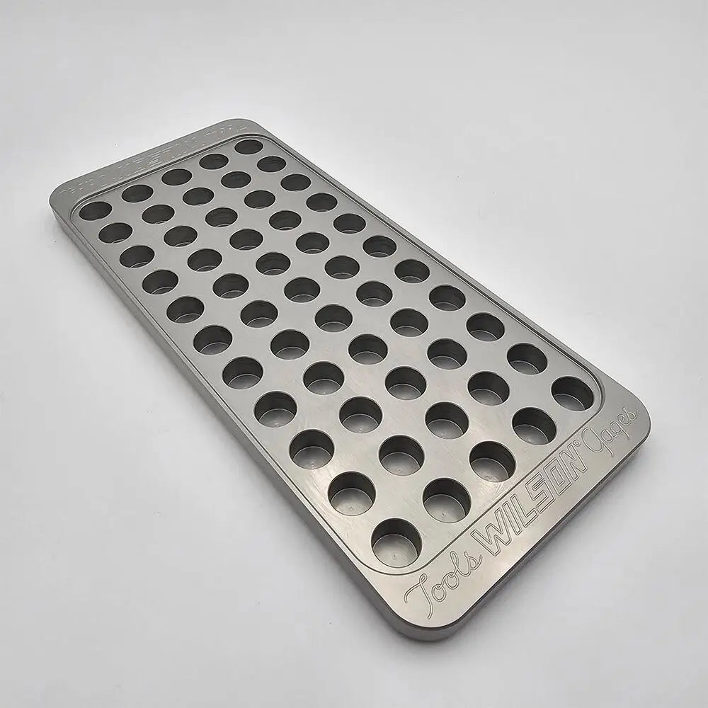 L.e. Wilson Case Prep Tools Billet Aluminum Reloading Tray.378’’ 55 Hole Buy at Faith and Freedom Outdoors