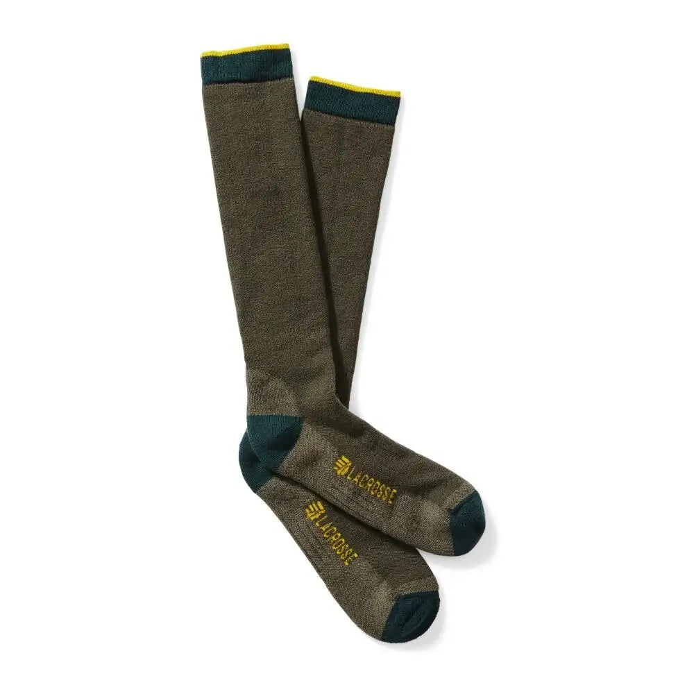 Lacrosse Footwear Socks|socks|clothing & Lacrosse Men’s Merino Midweight Sock Over the Calf Od Green m Buy at Faith